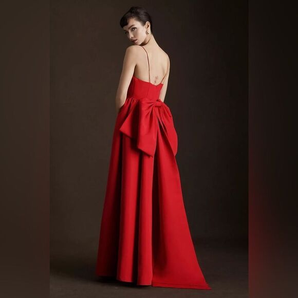 BHLDN Dresses & Skirts - BHLDN Red Sleeveless Spaghetti Strap Maxi Dress